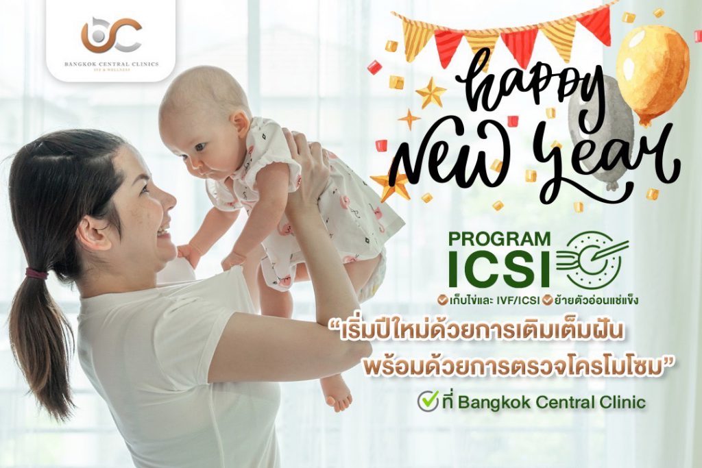 “ต้อนรับลมหนาว ด้วยโปรแกรม ICSI โค้งสุดท้ายก่อนปีใหม่”  ที่ Bangkok central clinic IVF & Wellness